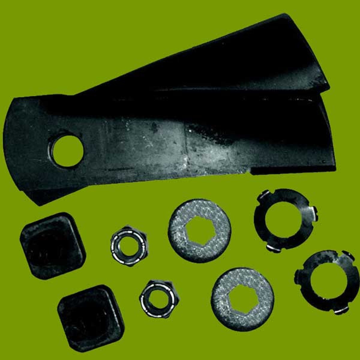 Victa Lawn Mower 18 Inch G Type Catcher Swing Back Blade & Bolt Set